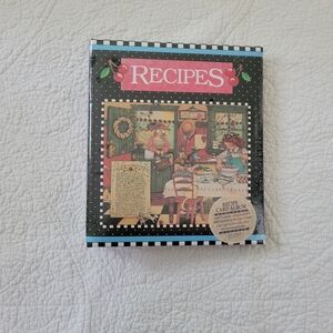Vintage Mary Engelbreit Recipe Book Keeper File Organizer 1992 Binder